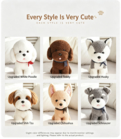 Peluche personnalisée chiot, jouet doux et moelleux, animal en peluche câlin, compagnon apaisant, vente en gros, cadeau portable pour tous les âges