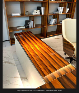 <span class=keywords><strong>2025</strong></span> Thiết Kế Mới Sang Trọng Ý Phong Cách Gỗ Rắn Với Gỗ Tự Nhiên Veneer Văn Phòng Bàn Biệt Thự Văn Phòng Bảng - Product Image 5