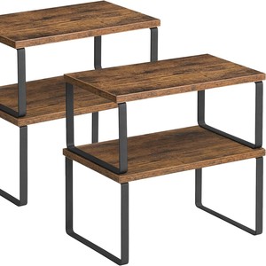 Étagère de rangement en bois pour épices de cuisine, multifonctionnelle, sur pied, simple niveau, forme rectangulaire - Product Image 5