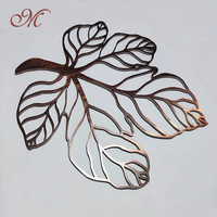 Panneau avec logo en acier inoxydable découpé au laser personnalisé, couleur cuivre à grain brut, montage mural, boîte à lumière publicitaire pour les entreprises et la décoration