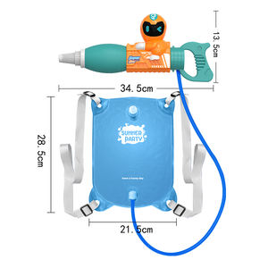 QS haute qualité été <span class=keywords><strong>jeu</strong></span> de tir en plein air jouets en plastique dessin animé enfants piscine sac à dos pistolet à eau jouets pour enfants cadeau - Product Image 5