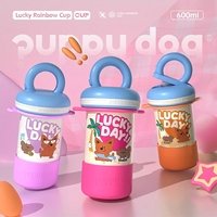 Bouteille isotherme portable en acier inoxydable 304 de 600 ml pour enfants, motif dessin animé Kawaii, sans BPA, maintien thermique 12-24h
