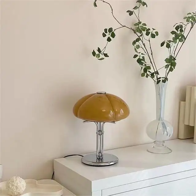 Mushroom Table Lamp Study Living Room Bedroom Bedside Lamp Nordic Personality Decorative Table Lamp