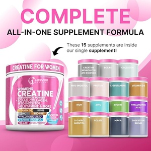 Kreatin Wanita Merek Proprietari, Bubuk Kreatin Monohidrat Bubuk Kreatin Mengandung L-glutamin, Biotin, dan Kolagen - Product Image 4