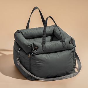 Sac de transport pour chien en voiture, 100% imperméable, portable, avec poches latérales, pour jouets, friandises, laisse de sécurité, pour chiens de petite et moyenne taille - Product Image 4