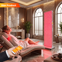 Panel de Terapia de Luz Roja de 9 Longitudes de Onda para Bienestar Comercial, Panel de Terapia de Luz Roja de Cuerpo Completo para Salón de Belleza, Spa y Gimnasio
