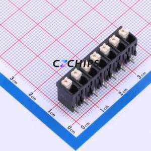 JL212V-SMT-50007BP1 Spring Terminal Block SMD,P=5mm Connector ( Construction: 1x7P )( Pitch: 5mm )( Color: Black ) - Product Image 1