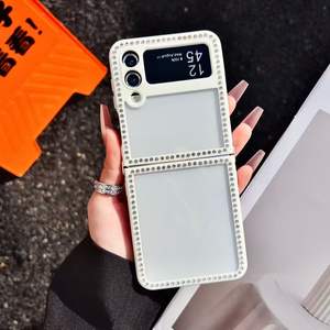 Funda Plegable para Teléfono Móvil con Borde de Diamantes Brillantes, Color Caramelo, para OPPO, Samsung, Xiao, Huawei - Product Image 2