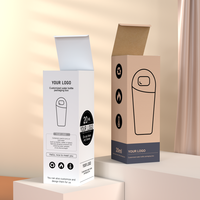 Caja de Embalaje para Botellas de Agua de Vidrio Impresas al por Mayor, Botellas de Agua Portátiles, Vasos de Vidrio para Caja de Botellas de Agua de Vidrio