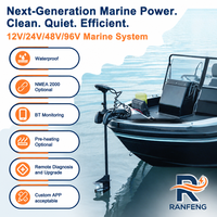 Batería Marina LiFePO4 de 51.2V 100Ah, Comunicación NMEA 2000, IP67 Impermeable, Batería de Litio para Barco Eléctrico