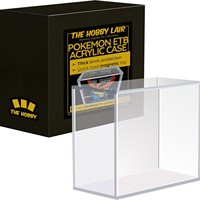Boîte de protection en acrylique transparente pour collection Elite Trainer Box avec aimant puissant et couvercle magnétique
