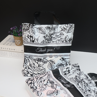 Fabricant de sacs à provisions en plastique PE-BD à impression transparente sac d'emballage avec transporteur en plastique durable sacs d'épicerie recyclés à la mode