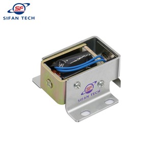 Électroaimant miniature à cadre <span class=keywords><strong>métallique</strong></span> DC 24V, structure poussoir-tiroir, base pour application de verrouillage automatique de cabinet - Product Image 2
