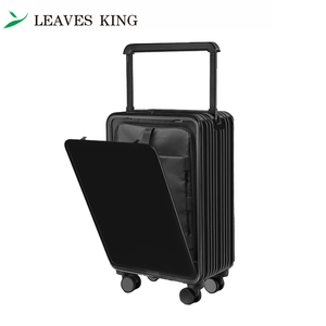 Leavesking Luxury Wide Trolley valise cabine Aluminium Shell Bagages valise de <span class=keywords><strong>voyage</strong></span> Carry On TSA Lock 20inch koffer - Product Image 1