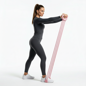 Équipement de fitness à domicile pour femmes, ceinture de yoga, corde de tension réglable en TPE/Nylon, <span class=keywords><strong>exercice</strong></span> de résistance pour le dos ouvert, 20 lb - Product Image 2