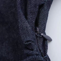 Nouvelle Robe MIDI en Denim Respirante et Décontractée de la Série 1975 Printemps-Été 2026, avec Col Revers, Fermeture Éclair Latérale, Taille Plissée et Coupe Ajustée Élégante
