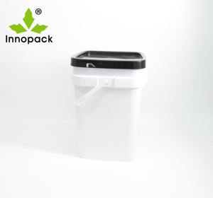 Seau en plastique couleur personnalisée seau carré 20L impression logo - Product Image 3