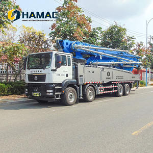 Camion pompe à béton mobile 38m 52m 80m, moteur électrique diesel, pompe à béton montée sur camion, pompes à béton mélangeuses - Product Image 6