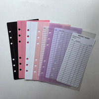 Enveloppes de rangement pour argent, transparentes givrées, imperméables et résistantes à l'usure, format A6, pour planificateur budgétaire et classeur à argent