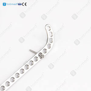 Diskon besar plat kompresi dokter hewan SS <span class=keywords><strong>Distal</strong></span> <span class=keywords><strong>Femoral</strong></span>, sistem implan hewan ortopedi plat tulang dokter hewan 16 lubang kanan - Product Image 5