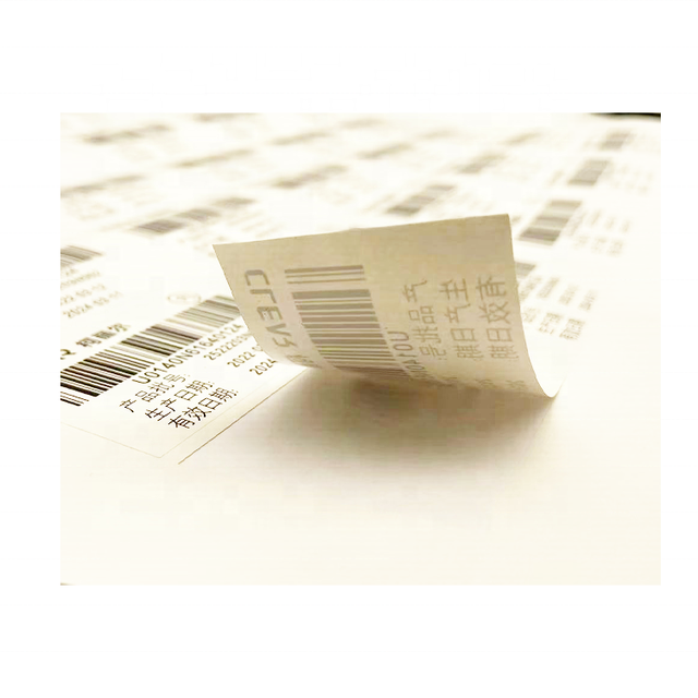 Custom Matte Paper & Vinyl Heat Resistant Waterproof Barcode Sticker Labels Adhesive Multilayer Label for Computer