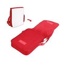 Sac bandoulière carré uni de petite taille pour voyage en extérieur, personnalisable par impression par transfert thermique, fournisseur chinois