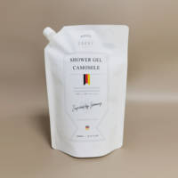 Sac en plastique pour 2l de savon liquide avec bouchon, pochette de bec verseur pour l'après-shampoing
