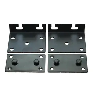 Heavy Duty Sand Black Bed Rail Hook Brackets Connectors