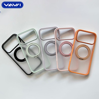 VAWI V-P02 Coque rigide antichoc en PC mat tendance avec béquille rotative à 360 degrés pour iPhone 17 Pro Max – Vente en gros
