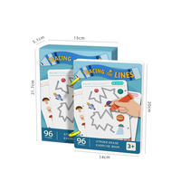 Livre d'exercices d'écriture préscolaire éducatif stylo contrôle formation traçage classeur jouet