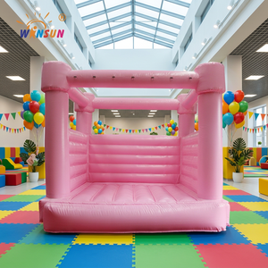 WINSUN Commercial Indoor Outdoor <b>Inflatable</b> Jumping Castle Trampoline with PVC Fireproof Waterproof Features Easy Setup - Product Image 1