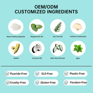 OEM工場の50個の非毒性ミルクココナッツ歯磨き粉タブレットの再酸化旅行に優しいオプション - Product Image 4