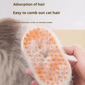Spazzola Intelligente per Animali Domestici con Spray - Spazzola Ricaricabile in TPE per la Rimozione del Pelo, Pulizia con Nebulizzazione d'Acqua e Massaggio a Vapore, Facile da Pulire per Cani e Gatti, Uso in Bagno - Product Image 3