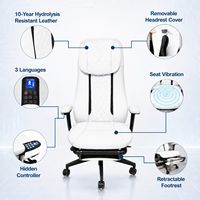 Chaise de bureau ergonomique inclinable électrique repose-pieds masseur Portable ordinateur chaise de bureau corps poste de travail bureau à domicile