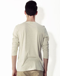 เสื้อยืดแขนยาวธรรมดากระดุมทำในบังคลาเทศ - Product Image 3