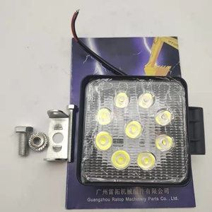 9 Beads <b>LED</b> <b>Light</b> Square Type High-Power <b>Light</b> 12-80V <b>Working</b> Lamp for Excavator Parts - Product Image 6