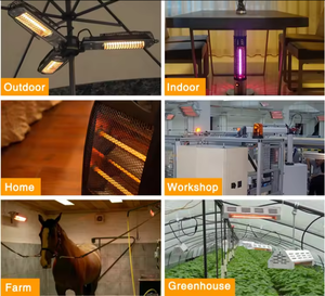 Solutions de chauffage et de chauffage confort extérieur et espace ouvert commercial client bar restaurant <span class=keywords><strong>terrasse</strong></span> halogène restauration lampes halogènes - Product Image 6