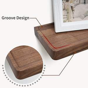 ชั้นวางของติดผนังไม้เนื้อแข็ง ปรับแต่งขนาด สี และโลโก้ได้ - Product Image 4