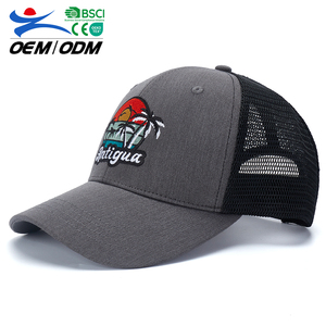 Casquette de baseball en coton gris à visière incurvée, avec logo brodé rétro personnalisé, pour le sport, l'été et les voyages en extérieur – Vente en gros, Nouveauté - Product Image 1