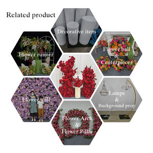 Arco de Flores Artificiales Rojas Realistas para Decoración de Eventos y Regreso a Clases - Product Image 5