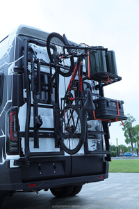 Venta al por mayor precio barato plegable caravana puerta trasera estante autocaravanas RV piezas accesorios con escalera - Product Image 6