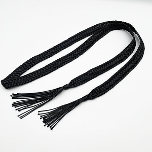 Nouvelle <span class=keywords><strong>ceinture</strong></span> fine tressée en corde cirée PU tendance pour femme, idéale pour costume, robe, chemise, sans perforations, vente directe usine - Product Image 3