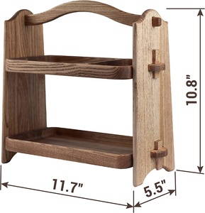 ชั้นวางขนมทำจากไม้สำหรับจัดเก็บขนมปังผลไม้,ชั้นวางผักสำหรับวางบนเคาน์เตอร์ในบ้านห้องครัวสำนักงานห้องทานอาหารและแขก <span class=keywords><strong>Ro</strong></span> - Product Image 3