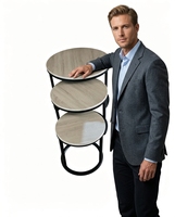 YUKAI table basse design Unique table à thé ronde petite table basse domestique meubles de salon YK-226