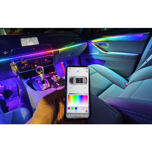 Lumière ambiante universelle pour tableau de bord, éclairage sous le pare-brise, longueur 150 cm, compatible avec tous les modèles de voitures, accessoires d'éclairage intérieur, 19 en 1 - Product Image 2