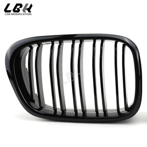 <span class=keywords><strong>Grille</strong></span> de pare-chocs avant pour <span class=keywords><strong>BMW</strong></span> Série 5 E39 2002-2004 Grilles de course en maille ABS noir brillant <span class=keywords><strong>Grille</strong></span> de ventilation de radiateur d'admission d'air - Product Image 4