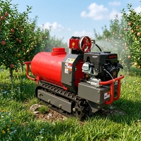 Pulvérisateur agricole autopropulsé à chenilles télécommandé de type pompe UCARRY, largeur de travail 45 cm, haute sécurité