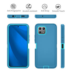 <b>Rugged</b> TPU PC Protective case for Revvl 7 Shockproof and Wear-Resistant Phone Case With Holster Stand Holder Optional - Product Image 3