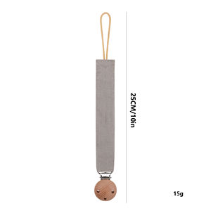 Porte-tétine pour bébé <span class=keywords><strong>personnalisable</strong></span> en gros Clip d'alimentation en chaîne en silicone et coton nouveau modèle - Product Image 4