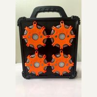 Kit stroboscopique de la route pour voiture de haute qualité, 8 paquets, lumière d'avertissement, alimenté par batterie sèche, avec fonction séquentiel